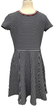 Fit and Flare Striped Dress