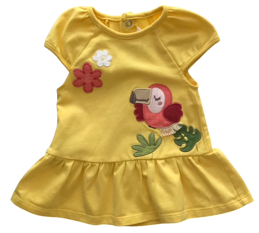 Embroidered Toucan Dress