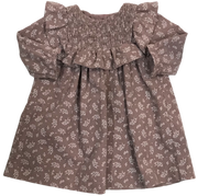 Smocked Corduroy Dress