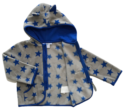 Star Print Fleece Jacket
